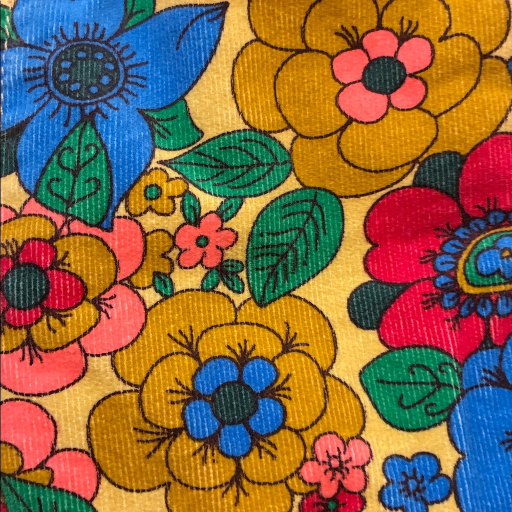 MOTHER Floral Straight Leg Jeans in Pink, Blue and Yellow - Picture 3 of 5
